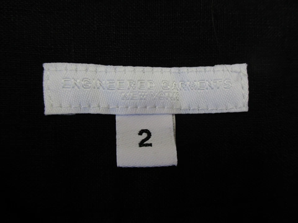 Engineered Garments Shirt Mens Medium Black 100% Linen Made in USA Button Front - Image 4 of 4