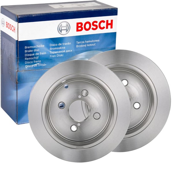 2X Bosch Bremsscheiben Ø258Mm Hinten Passend FÜR Toyota Corolla-image