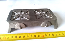 RARE ELEMENTS DE DINETTE ANCIENNE EN ALU A POIGNEES VERTES