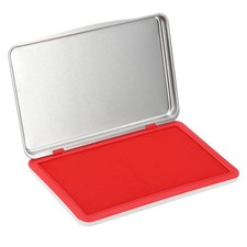 6x4 Inch Stamp Pad, Washable Craft Inkpad Clear Printing, Red