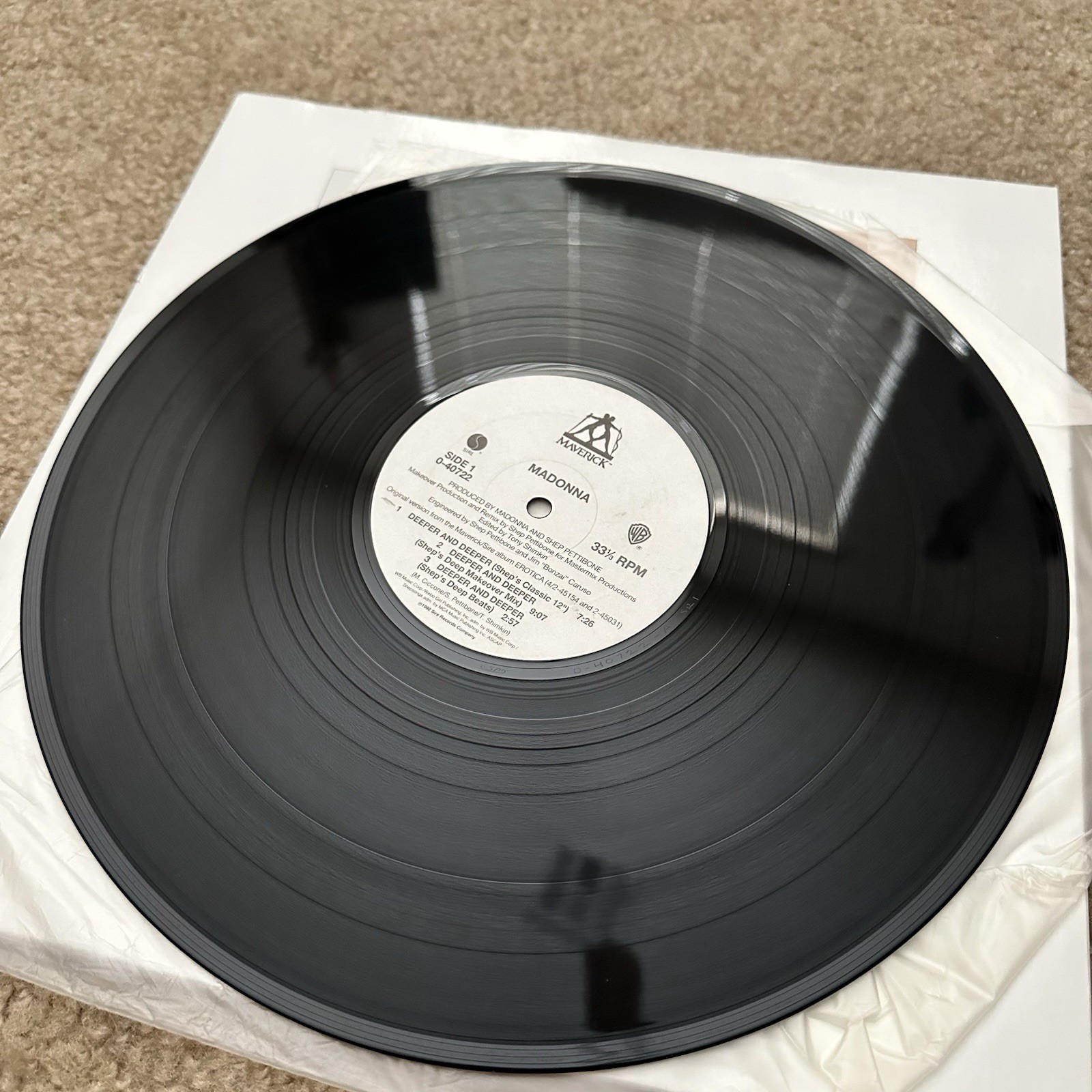 Madonna – Deeper And Deeper 12" Vinyl Single - 1992  