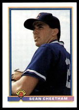 Sean Cheetham 1991 Bowman #414 Chicago Cubs MLB READ FREE SHIPPING AutographDen