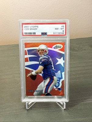 2007 TOM BRADY TOPPS ETOPPS #6 601/749 PSA 8!! 🔥🔥 (PLEASE READ NOTE)
