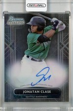 2022 Bowman Sterling Seattle Mariners Jonatan Clase Prospect Autographs Pa-Jce
