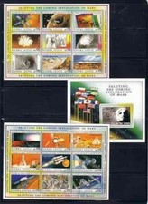 SIERRA LEONE 1990 #1167-71a SPACE (COMPLETE 6 SHTS) MARS SERIES #1 -S4049-RD-2