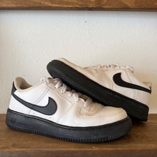 Nike Air Force 1 LV8 GS White Black Sneakers Youth Size 7Y CV7663-101