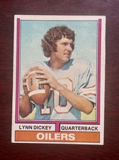 1974 Topps - Lynn Dickey #252 (RC) Houston Oilers Rookie Card. rookie card picture