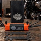 Harley Davidson All In One Folding Tool Kit 94435 10 w/ Pouch Touring Multi Tool