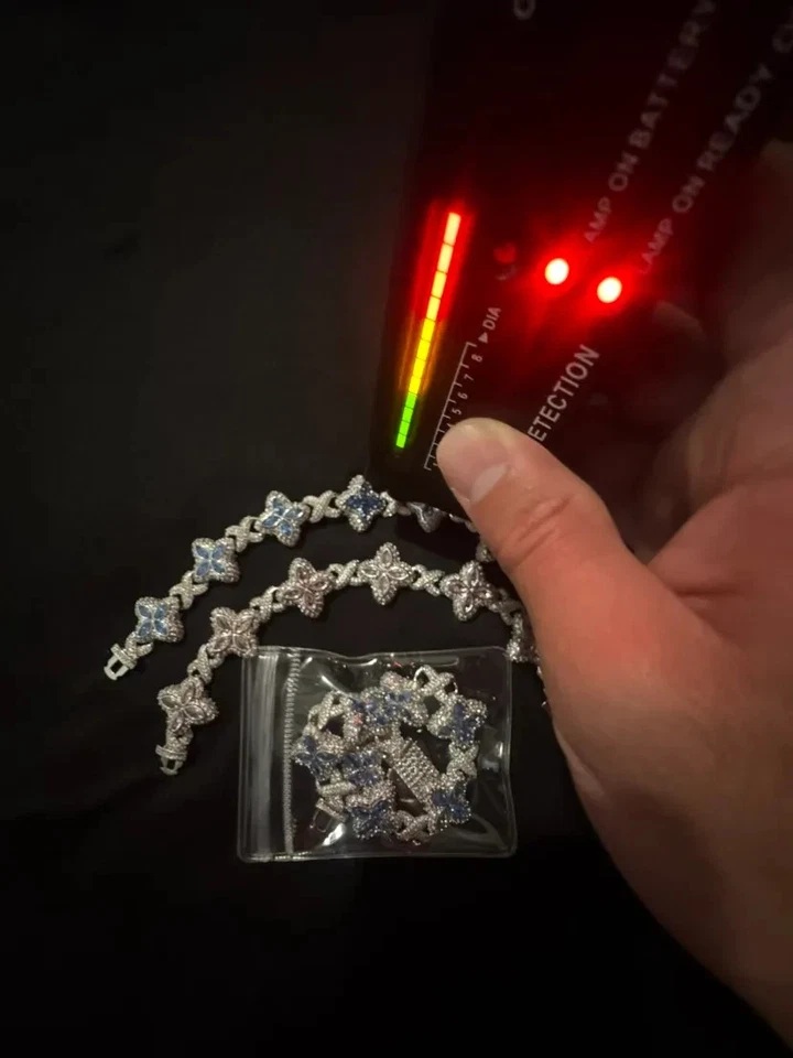 Hip Hop Flower Cuban Vvs Moissanite Iced Out Bracelets - Image 3 of 4