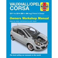 Opel Corsa Vauxhall 2011-2014 Benzin Diesel Repair Manual Haynes