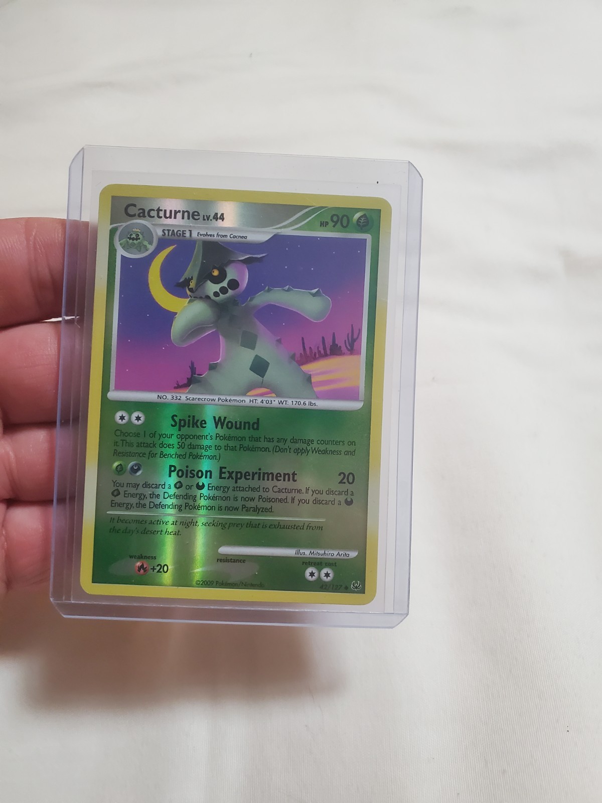 CACTURNE 42/127 Reverse Holo 2009 Platinum Pokemon TCG - (LP)