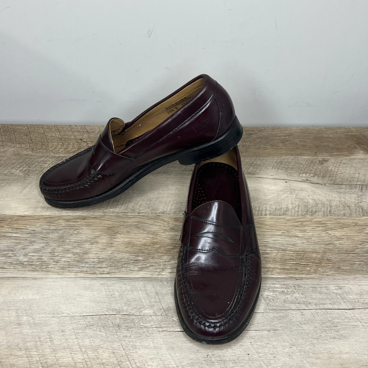 Vintage Sebago Classic Penny Loafers Black Leather Made in USA Men\'s 12 B Narrow Vintage Sebago Mens Classic Loafer Black Leather Penny  main image 4
