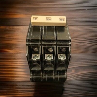 Cutler Hammer QC3100H Circuit Breaker 100 Amp 3 Pole Type QC, 240V 3P 100A....