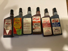 Lot 6 vintage rapidograph ink refill bottles Koh-i-noor & K&E =3/4 fl oz
