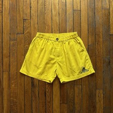 Chubbies Shorts USA Dont Tread on Me Men Medium Yellow Emboidered