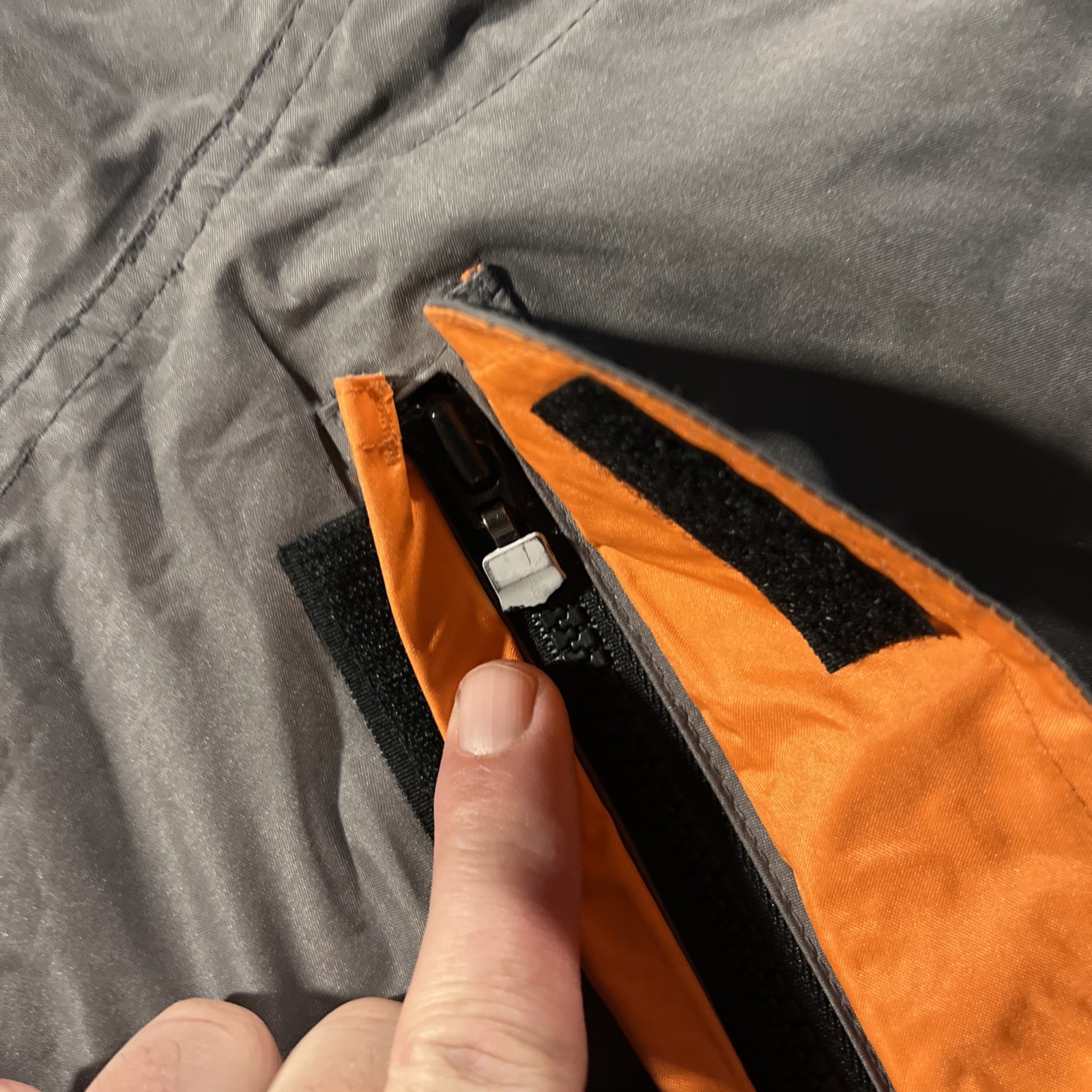 Harley Davidson Rain Gear 2 Piece Jacket Pants Small Grey Orange Hi-Vis *READ*