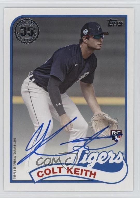 2024 Topps Update 1989 Topps Baseball Auto Colt Keith #89BA-CKE Auto 1fw8