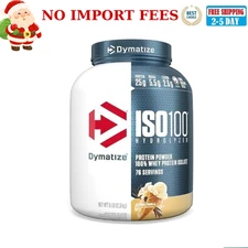 Dymatize ISO100 Whey Protein Powder Isolate, Gourmet Vanilla - 5lb