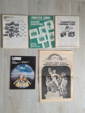 Vintage Camera  Accessories Catalog/Magazine Lot. 1970's. Lens, Competitive