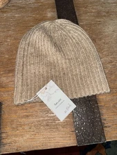 NWT Splendid X Cella Jane beanie : taupe/camel quiet luxury 