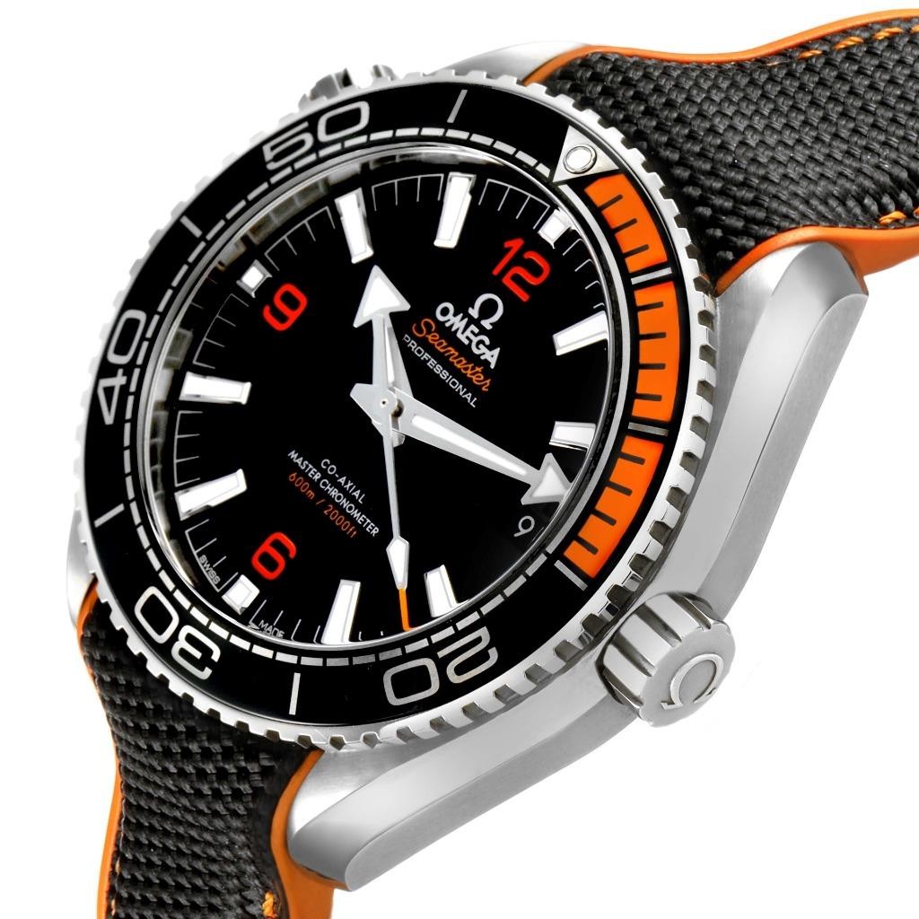 Omega Planet Ocean 600M Black Orange Ceramic Steel Watch 215.32.44.21.01.001 image 5