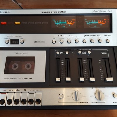 Marantz 5420 Stereo Cassette Deck. Manual and schematic included