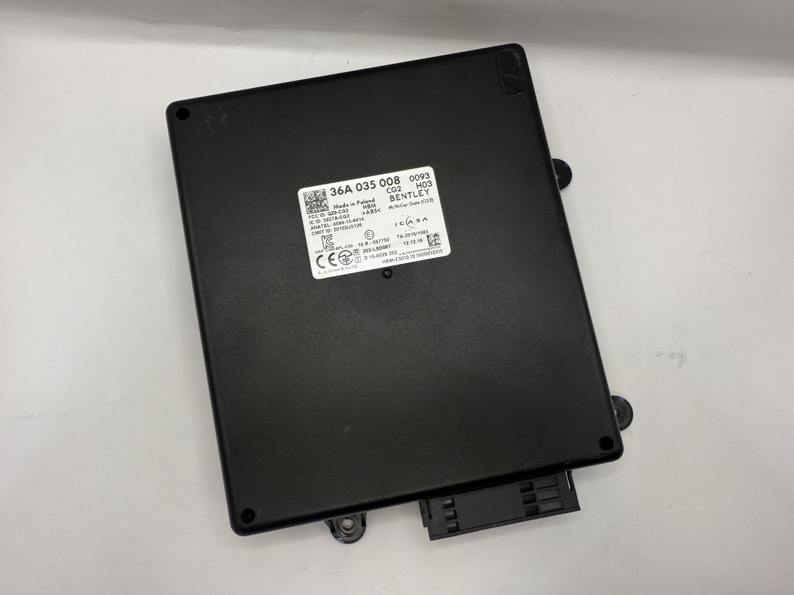 2016-2020 Bentley Bentayga Cargate Remote ECU Control Module Computer Unit