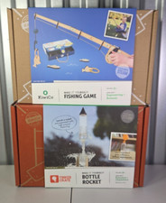 Kiwi Co Make it Yourself Lot Of 2 New Sealed Fishing Game  Bottle Rocket