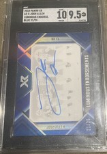 2018 Panini XR - Luminous Endorsements Auto Josh Allen #LE-5 Blue /25 (AU, RC)