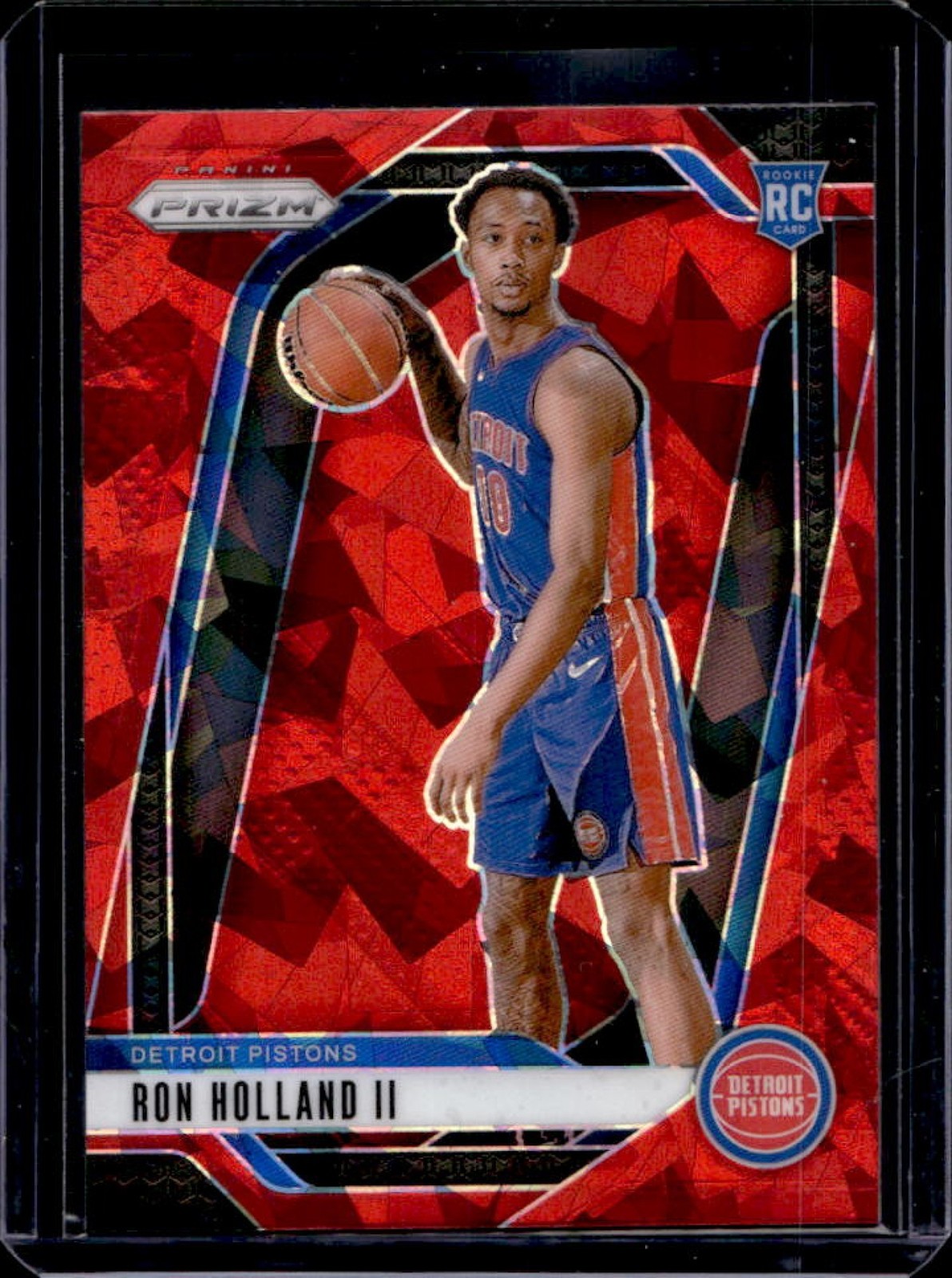 2024-25 Panini Prizm Ron Holland II RC Red Ice Rookie #269 Pistons