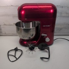 Pequeño electrodoméstico de cocina Cheftronic de pie rojo con accesorios