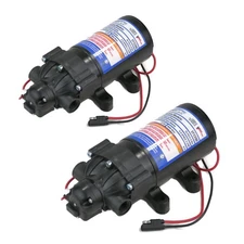 (2 Pack) Everflo 2.2 GPM, 12 Volt, Diaphragm Pump EF2200-BC, EF2200BC, 12982351