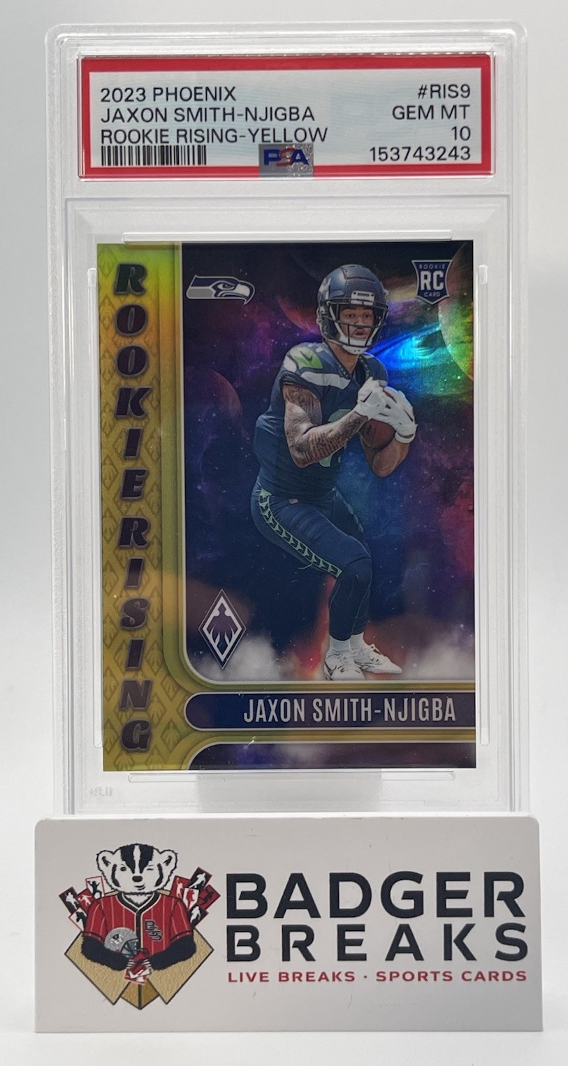Jaxon Smith-Njigba Panini Phoenix Rookie Rising #RIS9 Yellow