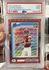 2024 Donruss - Rated Rookie Jayden Daniels #389 Optic Preview Red Wave Prizm