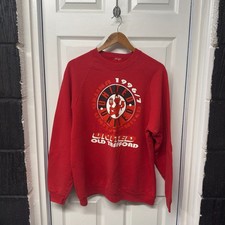 Manchester United Vintage 90s Sweatshirt Size M/L | Red Top Kit Man Utd Football