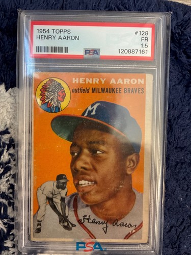 1954 Topps - Hank Aaron #128 (RC) - PSA 1.5