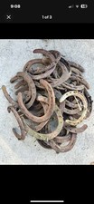 40 Used Steel Horseshoes - Metal Crafting - Welding - Western / Rustic Decor