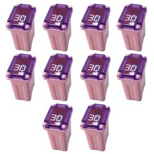 10PCS 30 Amp Car Micro Cartridge Fuses, Car Square Fuse, Micro Female Fuse, S...