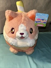 Squishable SynthiSquish Mini CORGI bubble tea stuffed animal 2007 NWT