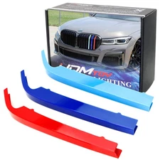 ///M-Colored Grille Insert Trims For 20-up BMW G11 7 Series LCI w/ 8-Beam Grill