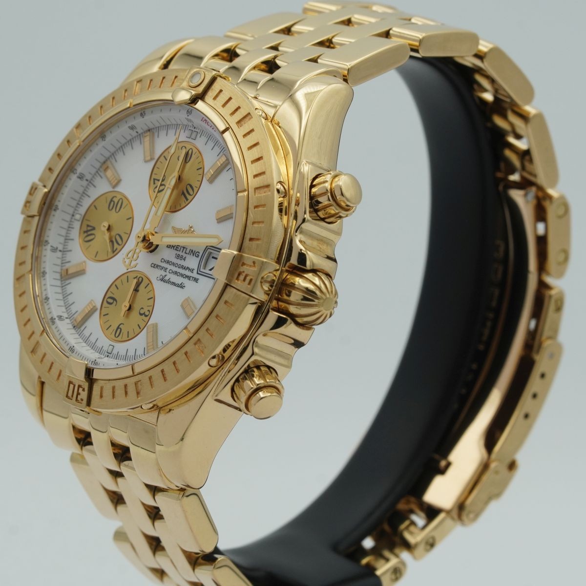 BREITLING CHRONOMAT EVOLUTION Automatic Men's Watch K13356 18K 750 Gold MOP 280G image 5