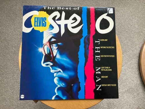 Vintage Retro original The Best of Elvis Costello The Man Vinyl LP  album