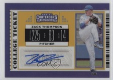 2019 Panini Elite Extra Edition Gold Prizm Signatures /10 Zack Thompson Auto r9d