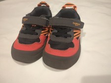 38.00 NEW OshKosh B'gosh Toddler Boy/Girl Sneaker Shoe Orange/Black Sz 5