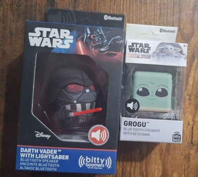 New Bitty Boomers Star Wars Darth Vader & Bitty Box Grogu Bluetooth Speaker Set