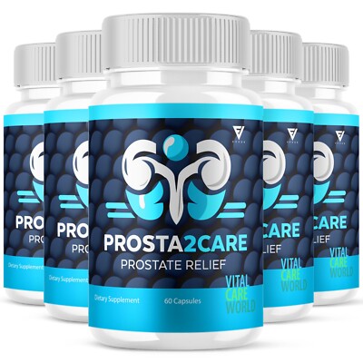 (5 Pack) Prosta2Care Capsules Prosta Care Prostate Support (300 Capsules)