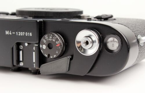 Leica Leitz M4 "Schwz Lackiert" Black Paint Camera w/Assembly L Seal 1969 Rare - Picture 9 of 18