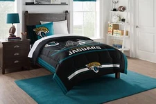 Northwest NFL Jacksonville Jaguars Safety Twin Comforter and Sham Set