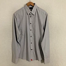 UnTUCKit Pio Cesare Shirt Mens L Long Sleeve Wrinkle Free Office Preppy Party