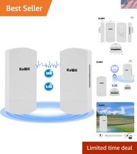 Outdoor Wireless Bridge, 5.8G 3KM Transmission WiFi Point to Point Wireless E...